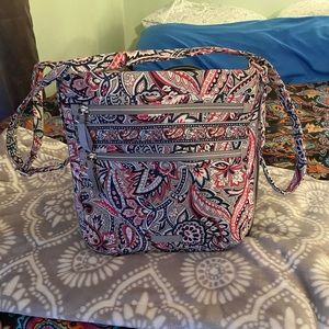 Vera Bradley Gramercy Paisley Triple Zipper